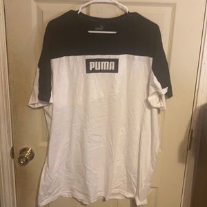 Black and White Puma T Shirt